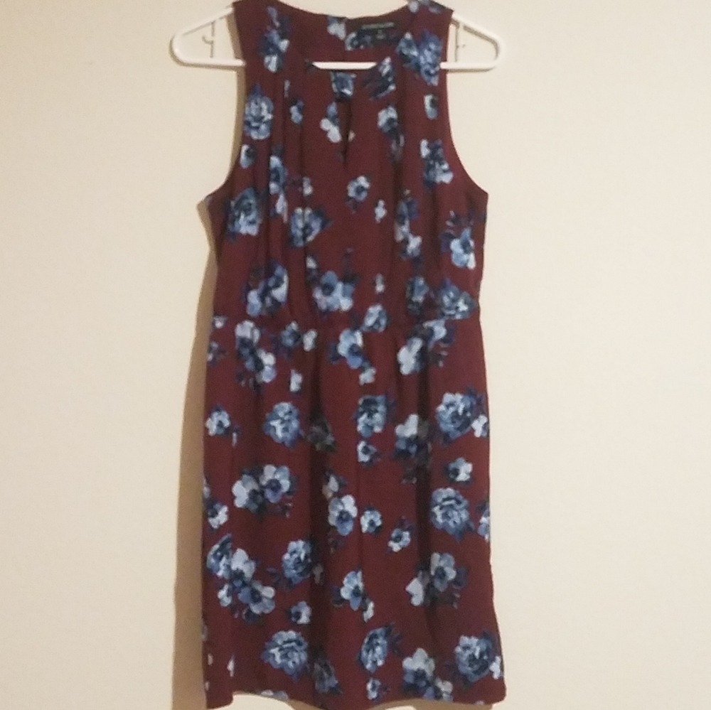 41 Hawthorn red wine floral sleeveless dress - Picture 8 of 9